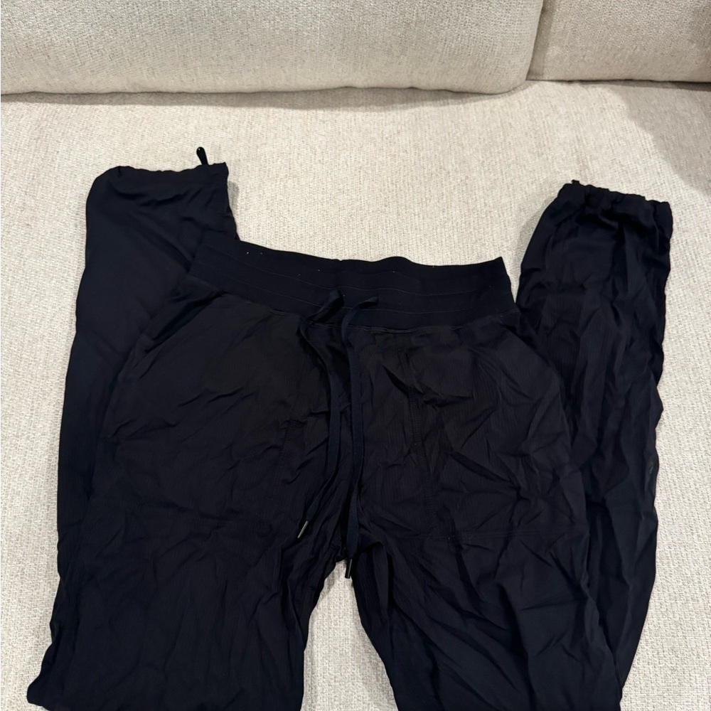 Black Drawstring Windbreaker Pants Lululemon Dupe - image 2